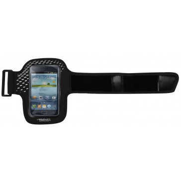 Avento Smartphone Sport Armband zwart zilver