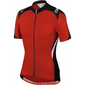 Castelli Vincente Fietsshirt FZ rood zwart