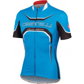 Castelli Velocissimo Tour Fietsshirt FZ blauw zwart wit