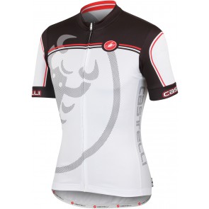 Castelli Velocissimo Giro Fietsshirt FZ wit zwart rood