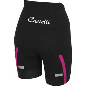 Castelli Velocissima Dames Fietsbroek zwart raspberry